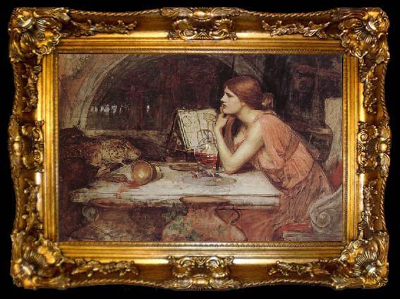 framed  John William Waterhouse Sketch of Circe, ta009-2